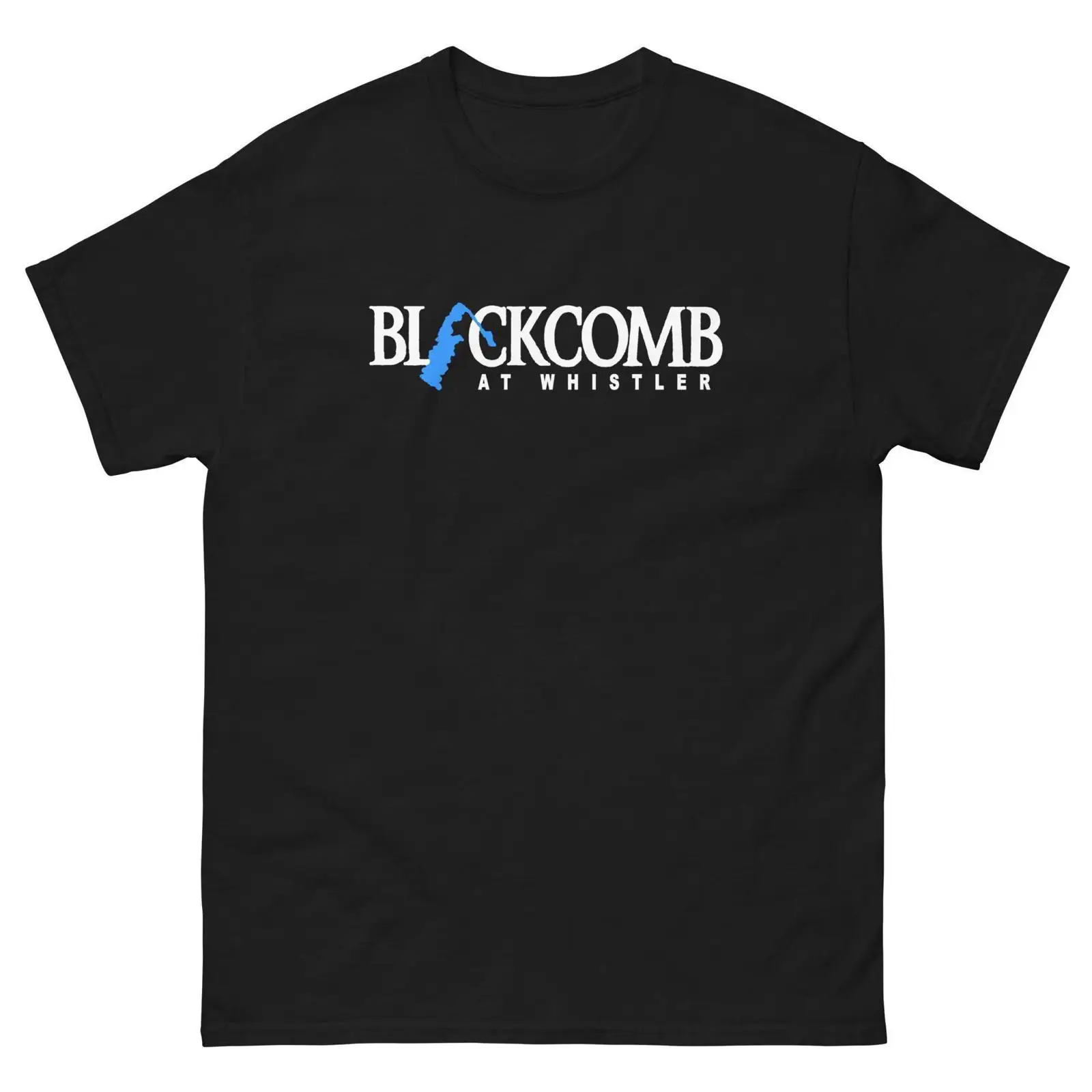 Outdoor Adventure At - เสื้อยืด Blackcomb At Whistler สำหรับผู้รักกีฬาบนหิมะ ผจญภัยบนภูเขา