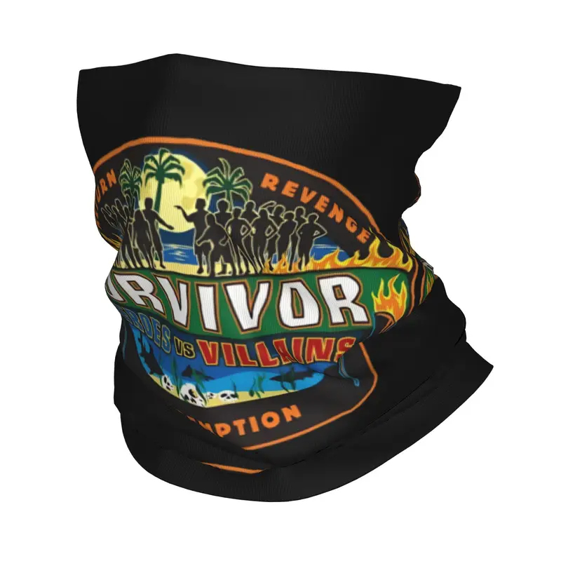 Outdoor Adventure Show - เกมผจญภัย รายการทีวี ผ้าพันคอแบบผูกผม ฮีโร่ปะทะวายร้าย ผ้าพันคอ ผ้าคลุมศีรษะอุ่นๆ