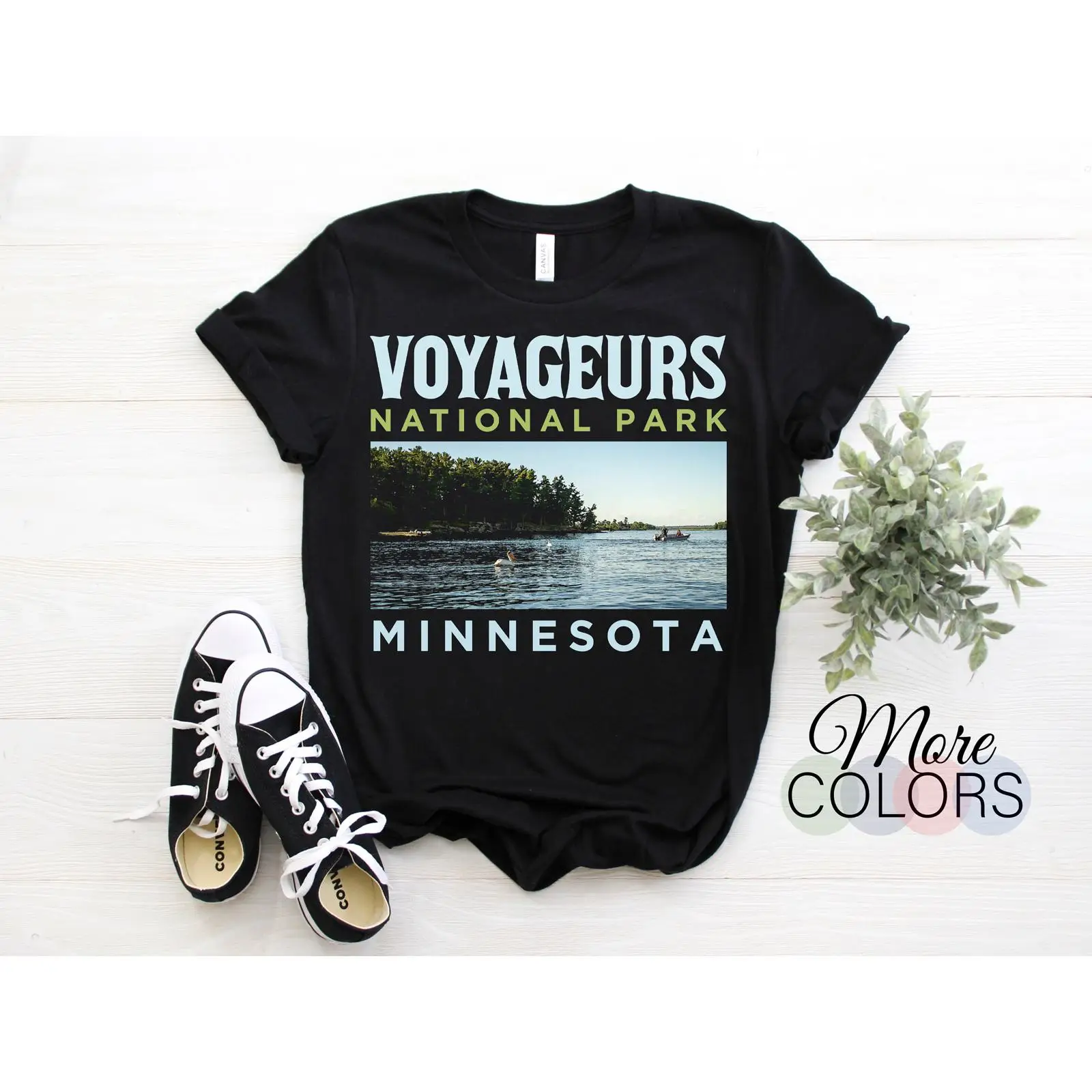 Outdoor Adventure Usa - เสื้อยืดวินเทจ Voyageurs National Park Minnesota สหรัฐอเมริกา