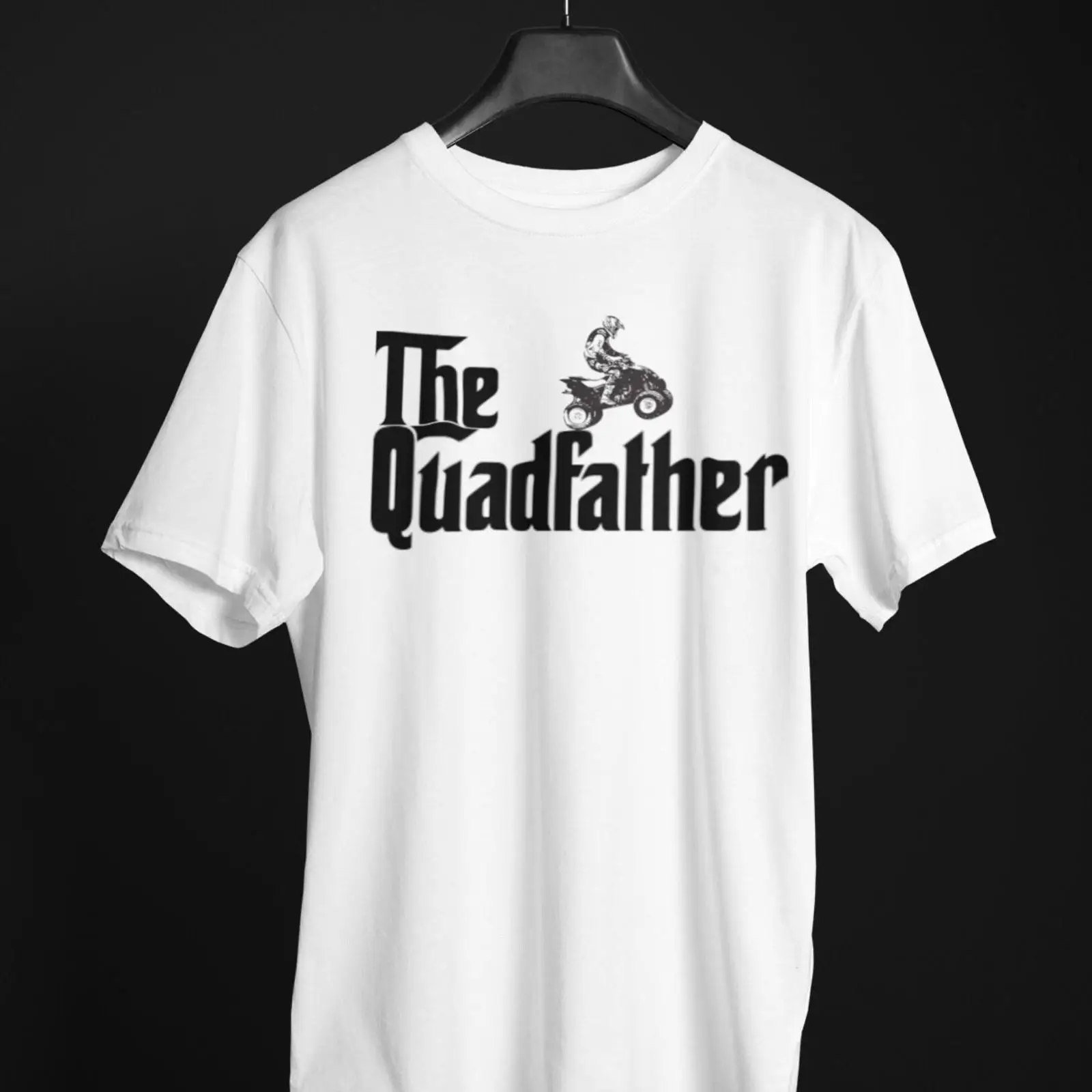 Outdoor Adventure Quad Biking - เสื้อยืดลายตลก The Quadfather สำหรับผู้ขับขี่รถควอดไบค์ ATV สายออฟโรด