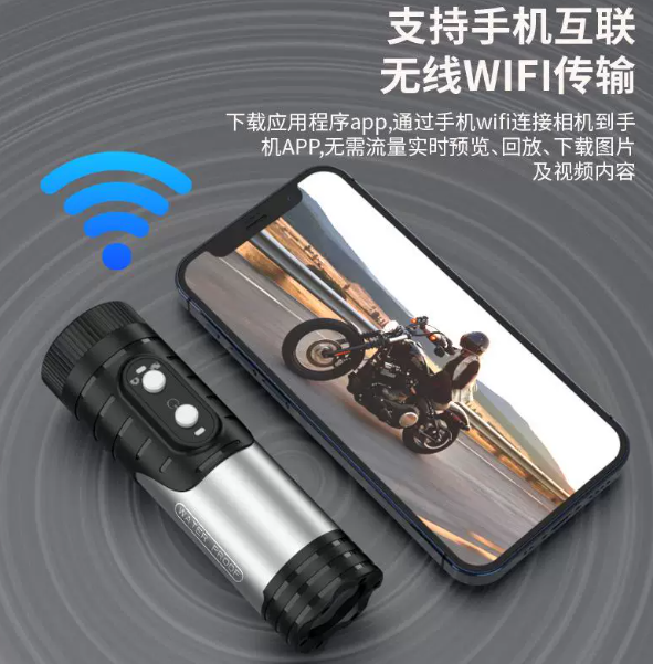 Outdoor Adventure Video - กล้องแอคชั่นสปอร์ต 4K สำหรับกิจกรรมกลางแจ้ง ขนาดกะทัดรัด พร้อม WiFi