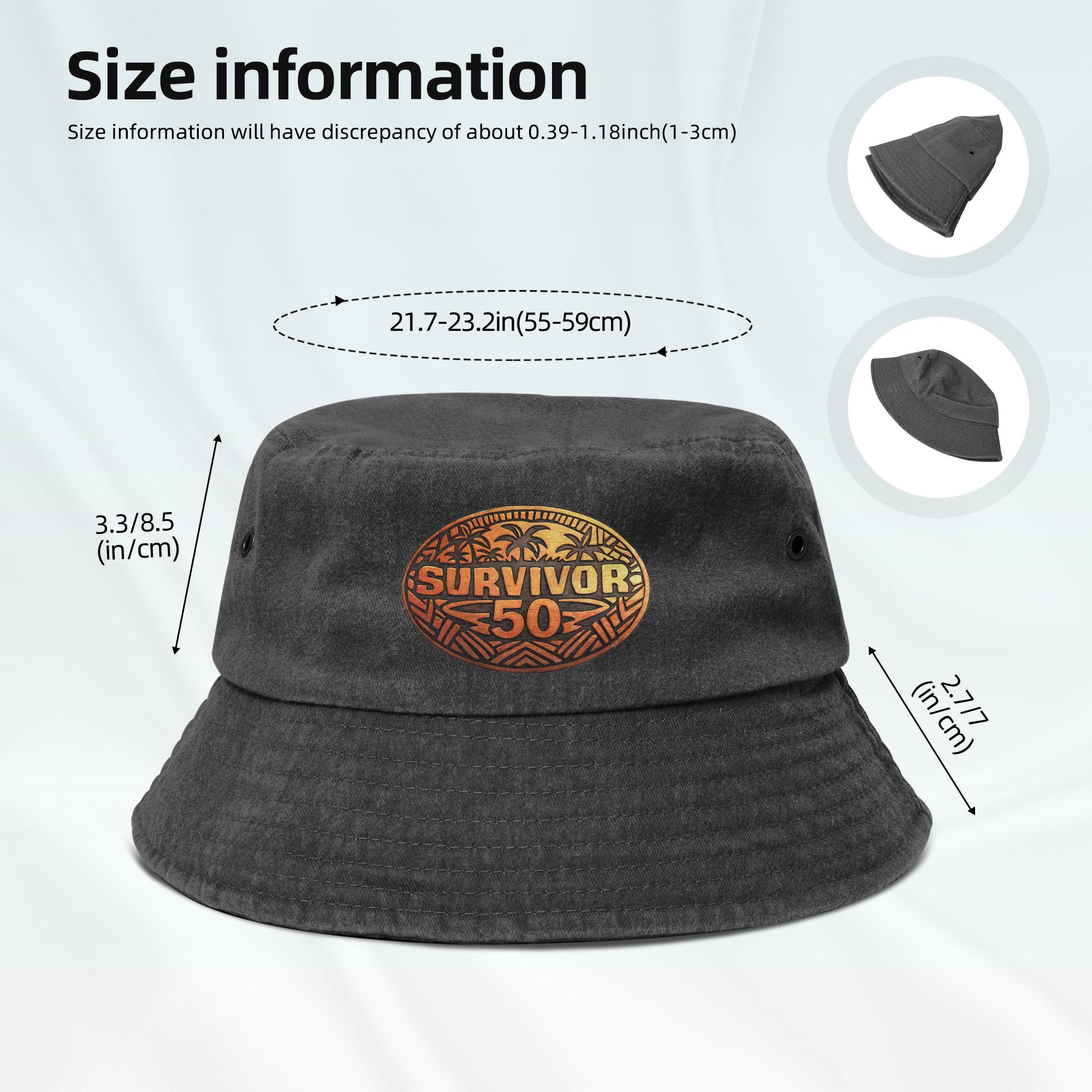 หมวกบักเก็ตผู้หญิงลายขาดๆ สไตล - Outdoor Adventure Show บทวิจารณ์และราคา