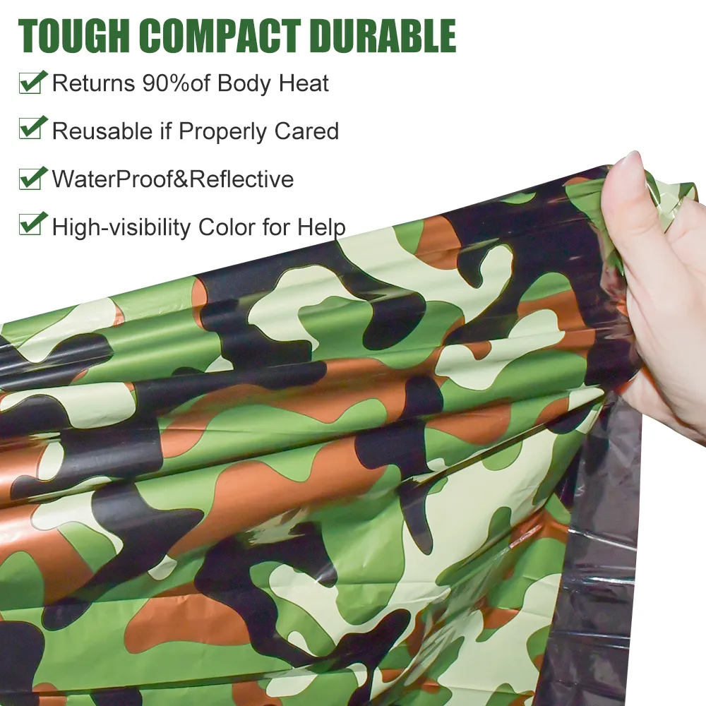 ถุงนอนฉุกเฉิน PE ลายพรางกันน้ำ - Outdoor Adventure Kit บทวิจารณ์และราคา