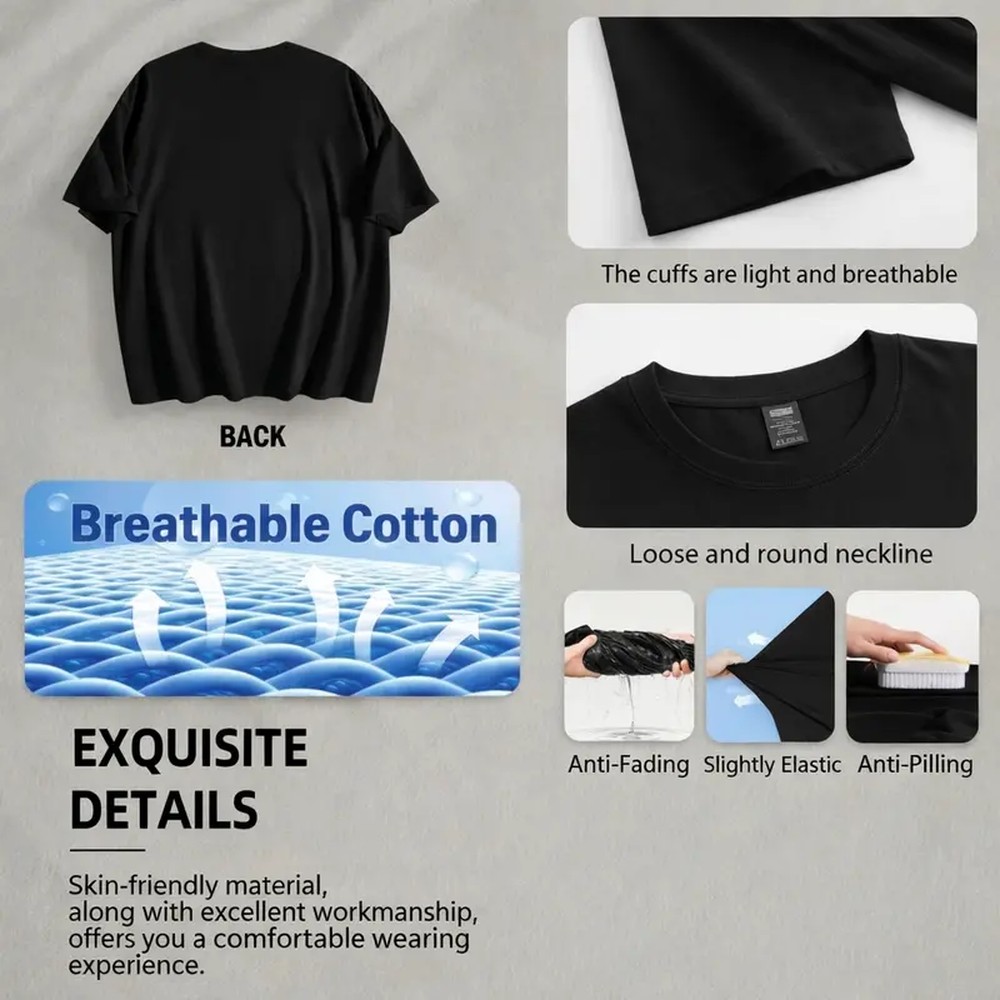 เสื้อยืดสีดำพิมพ์ลายตัวอักษรแน - Outdoor Adventure Wear บทวิจารณ์และราคา
