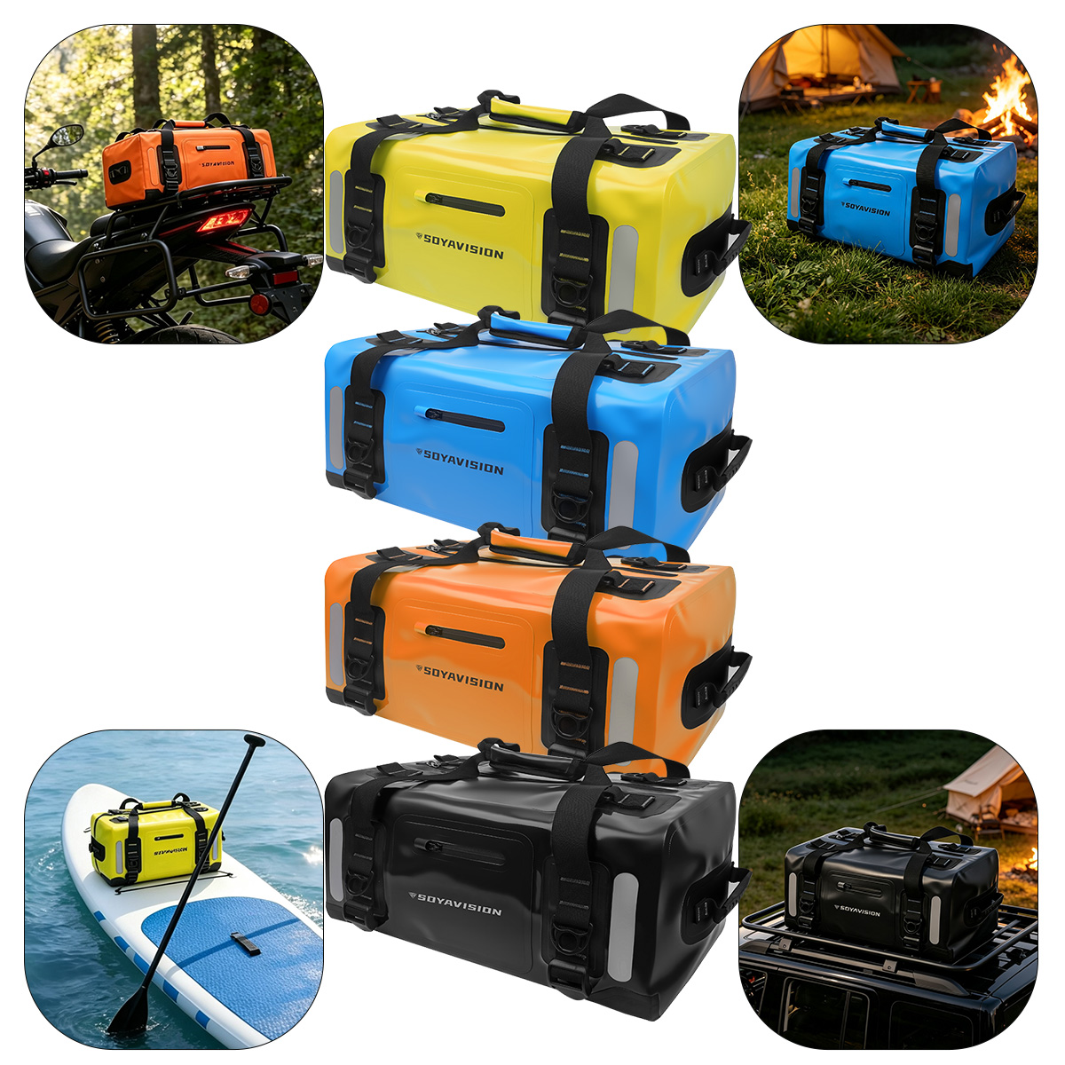 กระเป๋าท้ายมอเตอร์ไซค์กันน้ำ ข - Outdoor Adventure Kit บทวิจารณ์และราคา
