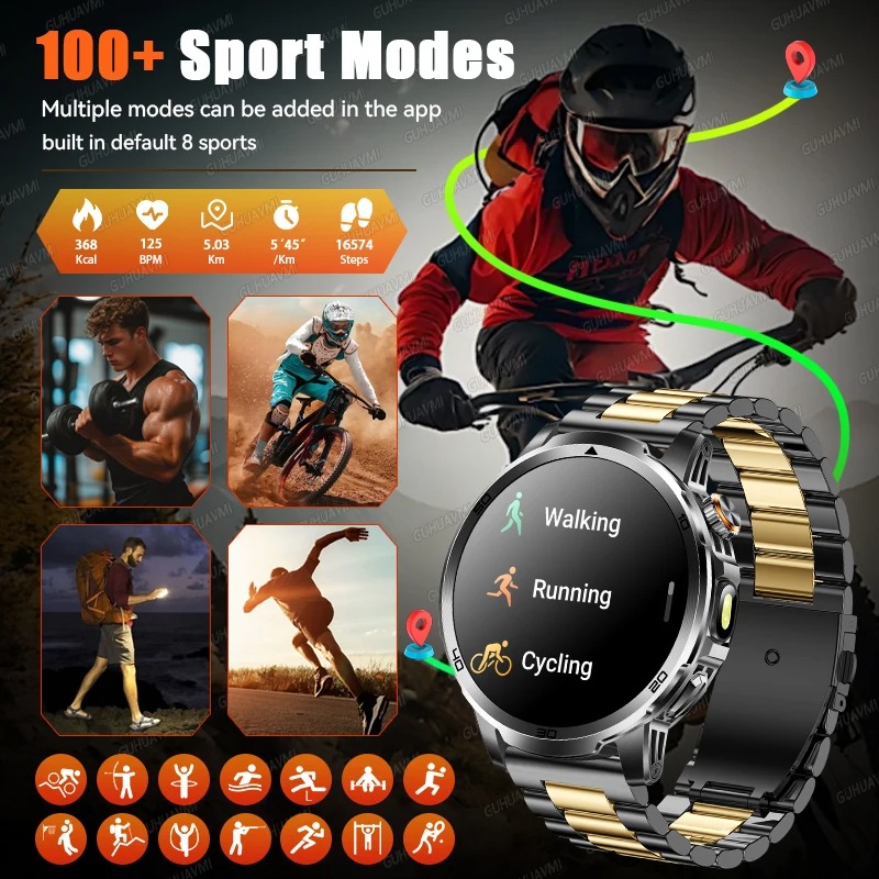 สมาร์ทวอทช์ผู้ชายรุ่นใหม่สำหรั - Outdoor Adventure Sports บทวิจารณ์และราคา