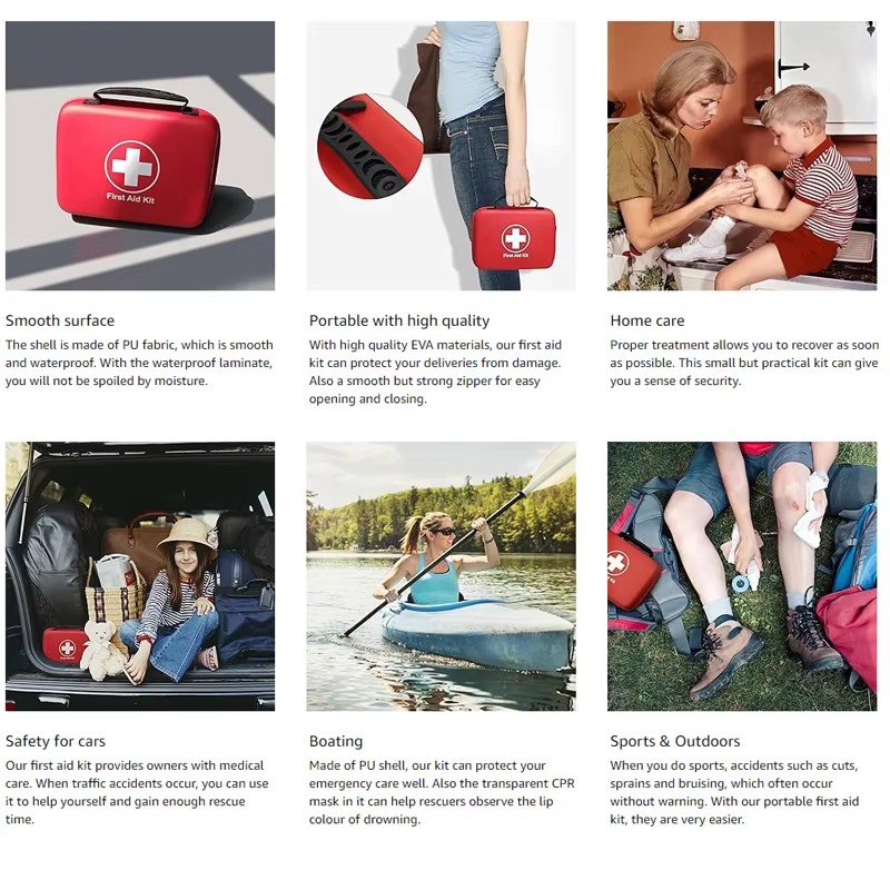 ชุดปฐมพยาบาลแบบพกพาสำหรับการผจ - Outdoor Adventure Kit บทวิจารณ์และราคา