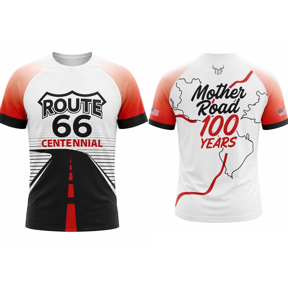 เสื้อยืดลาย Route 66 สไตล์วินเ - Outdoor Adventure Wear บทวิจารณ์และราคา