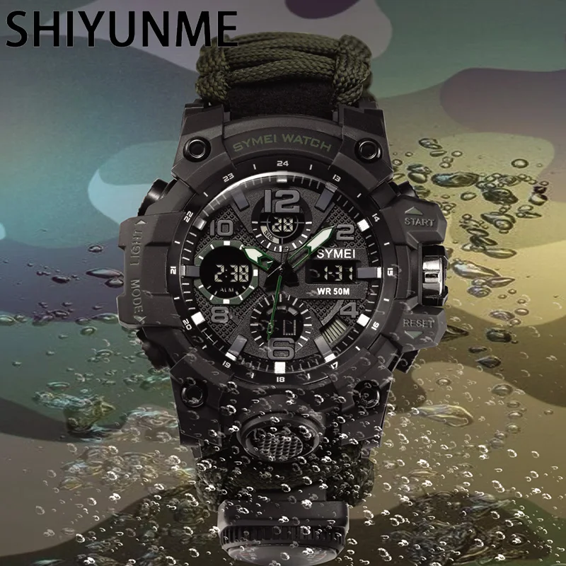 SHIYUNME นาฬิกาผู้ชายเอาชีวิตร - Outdoor Adventure Watches บทวิจารณ์และราคา