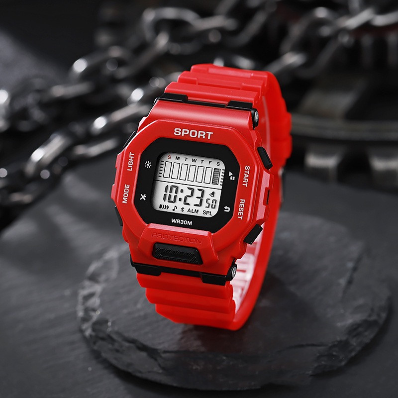 ผู้ชายกีฬานาฬิกากันน้ํา LED นา - Outdoor Adventure Sports บทวิจารณ์และราคา