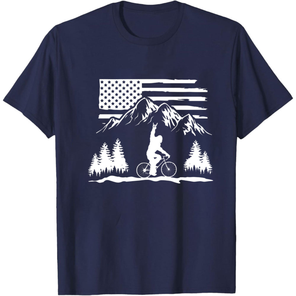เสื้อยืดผู้ชายลายธงชาติสหรัฐฯ  - Outdoor Adventure Usa บทวิจารณ์และราคา